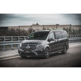 Накладка сплиттер на передний бампер на Mercedes V W447 AMG-Line рестайл